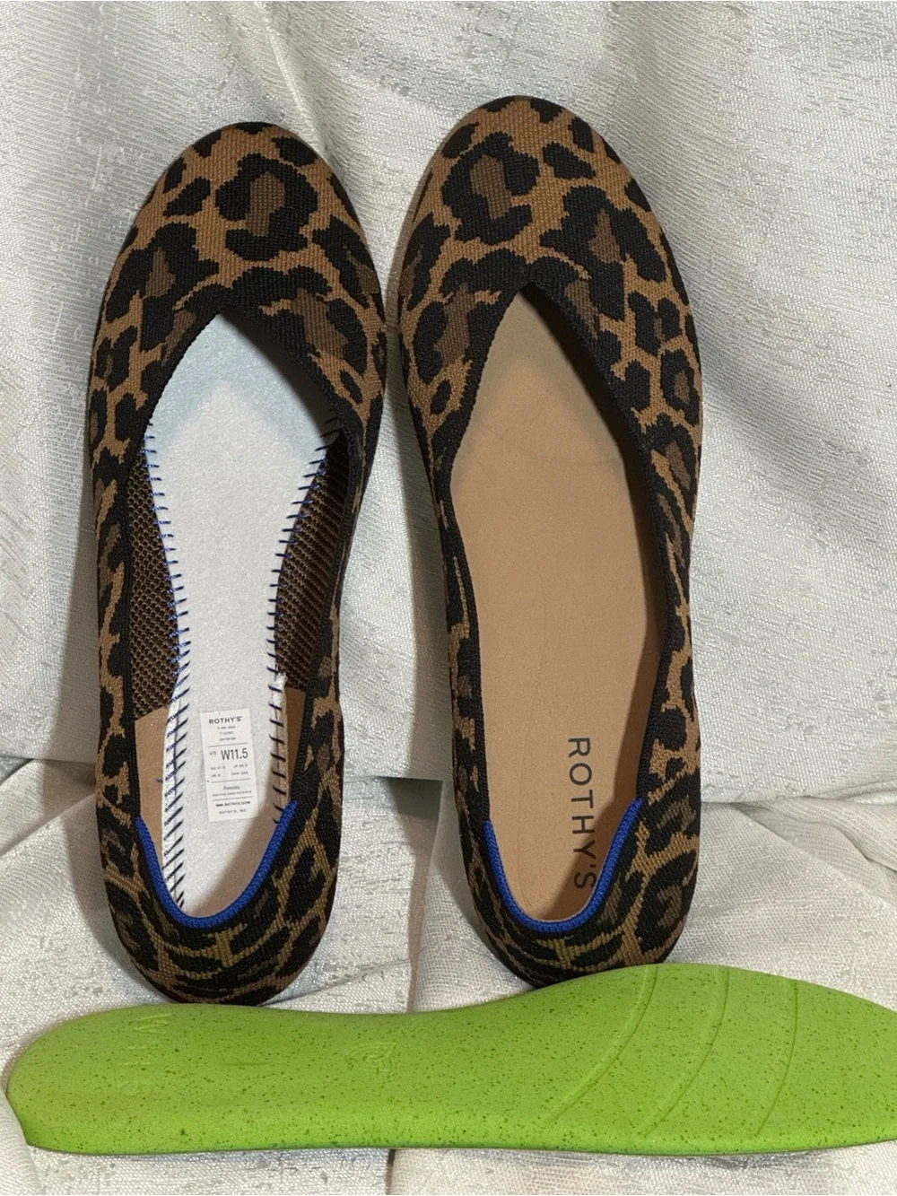 Rothy's The Daily Flats Leopard Print - Brown/Black